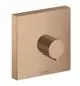 AXOR-HG-AXOR-ShowerSolutions-Absperrventil-120-120-Unterputz-eckig-Brushed-Red-Gold-10972310 gallery number 1